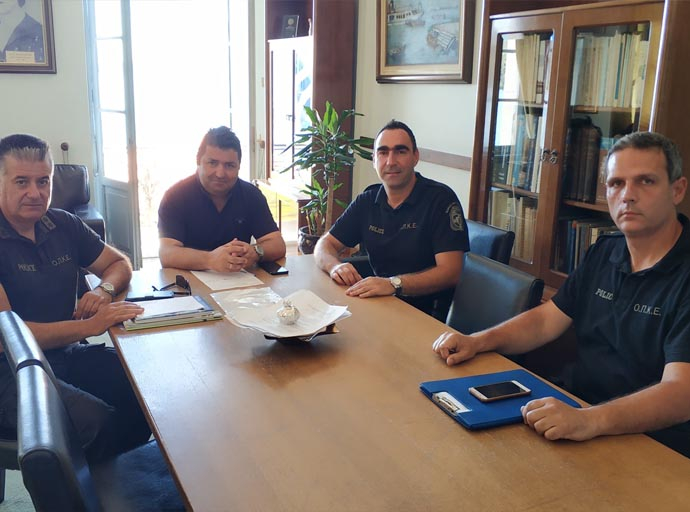 Συνάντηση πραγματοποιήθηκε σήμερα 16 Ιουνίου στο γραφείο του Δημάρχου του Δήμου Μαντουδίου